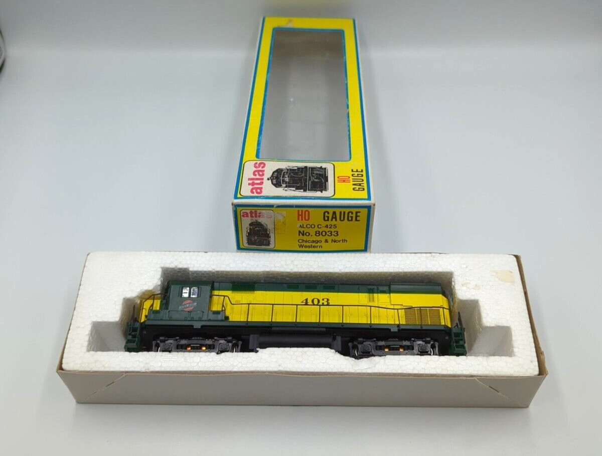 HO Atlas/Kato Alco C-425 8033 CNW Chicago & NW 403 Diesel Engine- Tested