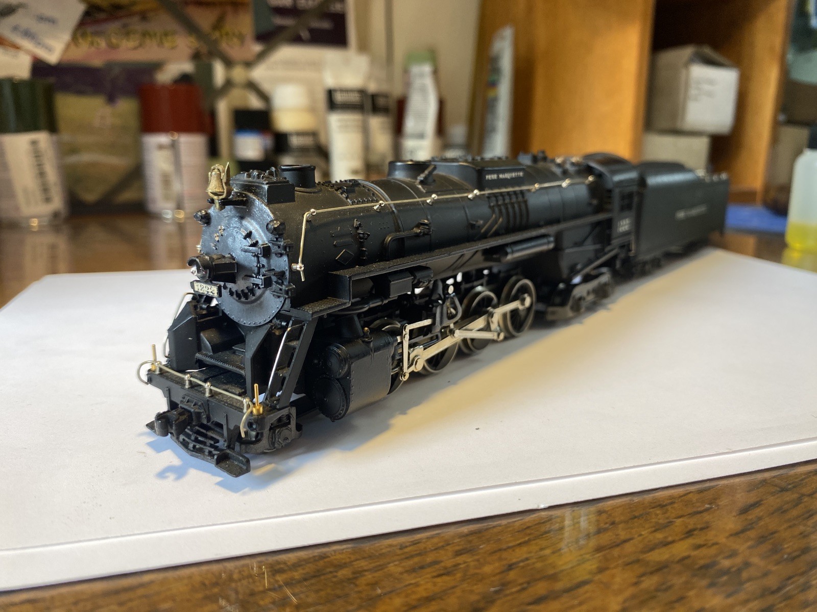 ENHANCED ACCURACY/KIT-BASHED HO scale Rivarossi Pere Marquette Berkshire #1222