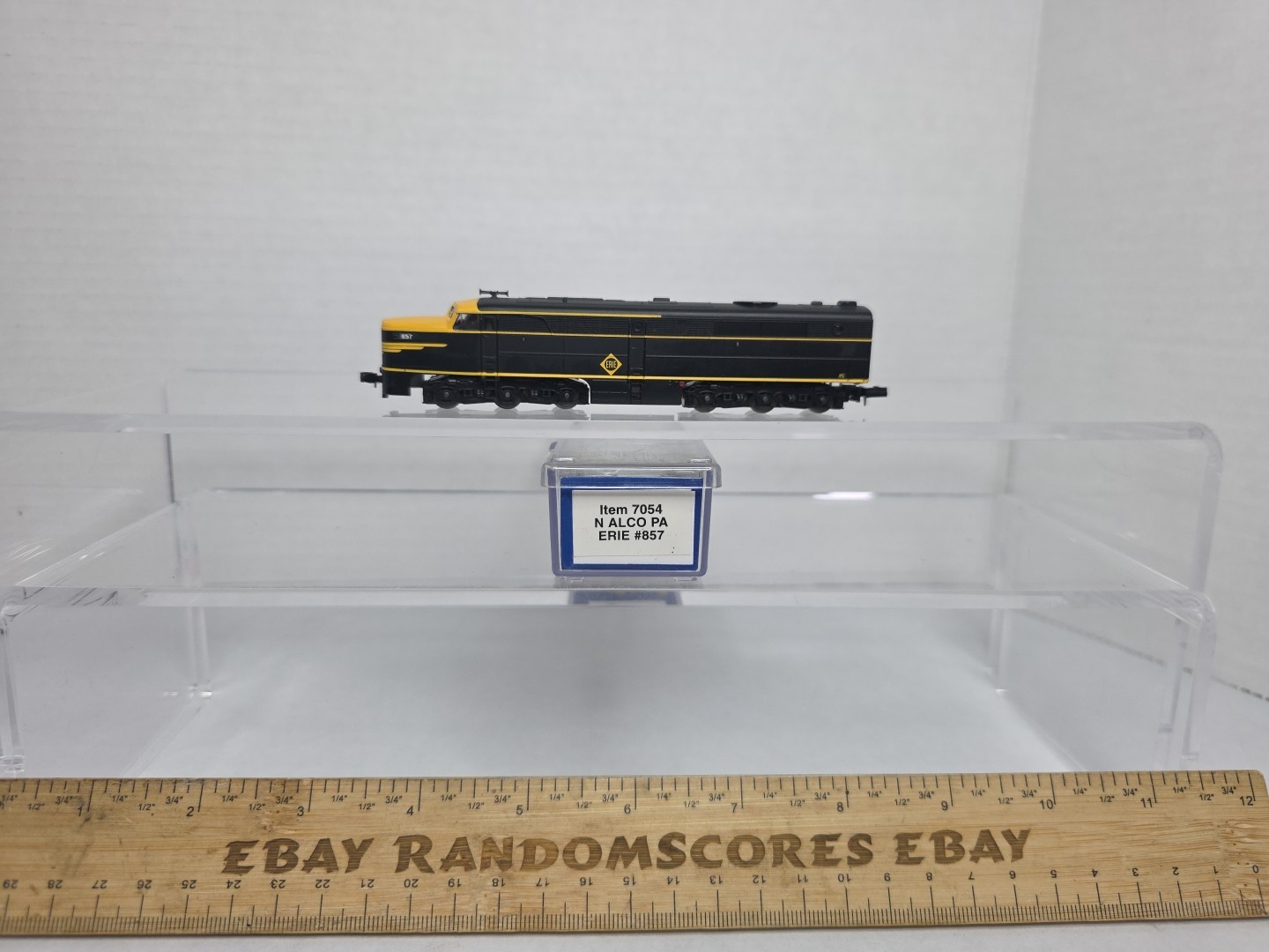 Life Like N Scale 7054 Erie 857 Alco PA Diesel Locomotive Ex/Box Runs Well Read