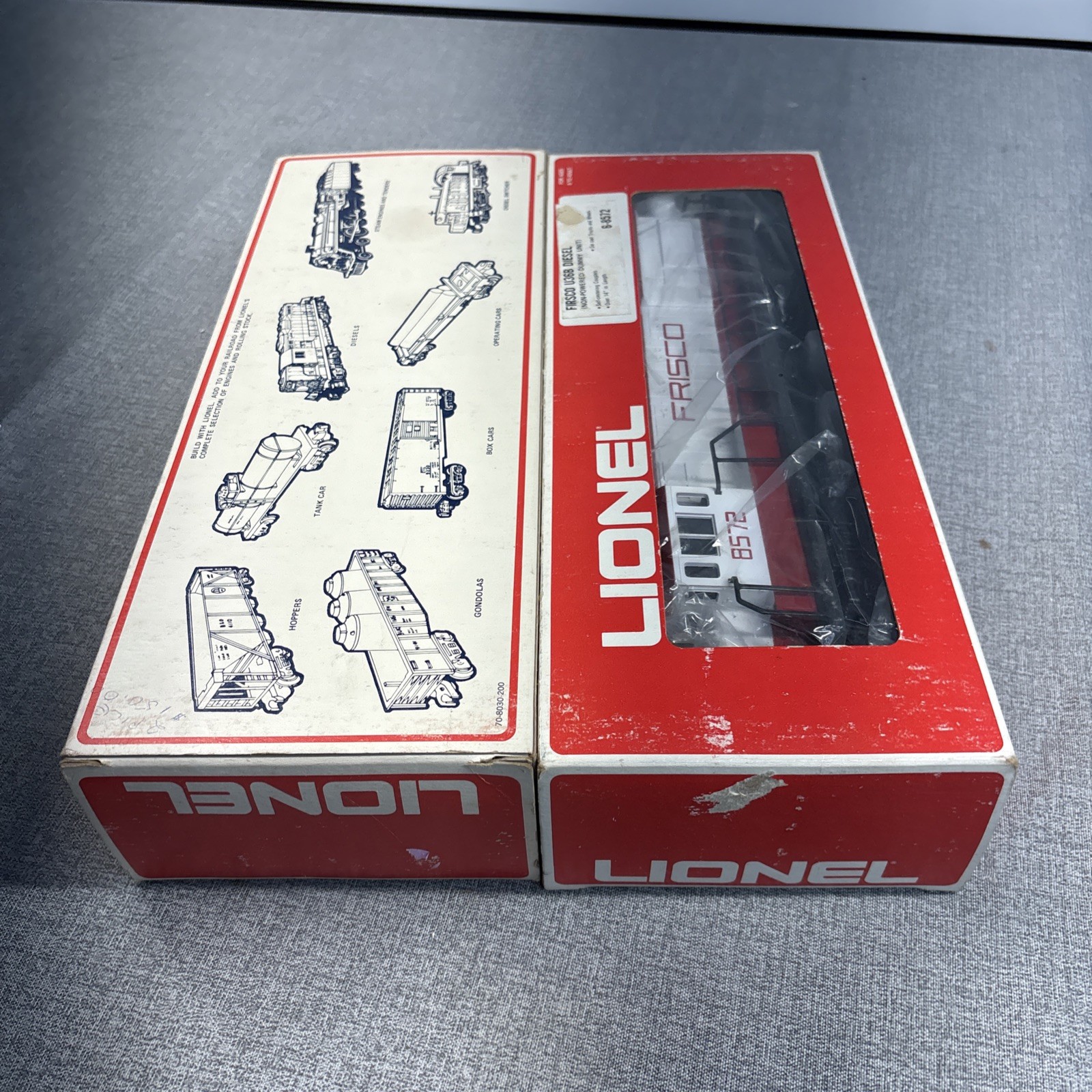 Lionel Trains Frisco U36B Diesel Engine Pair Item #6-8571 Powered & 6-8572 Dummy
