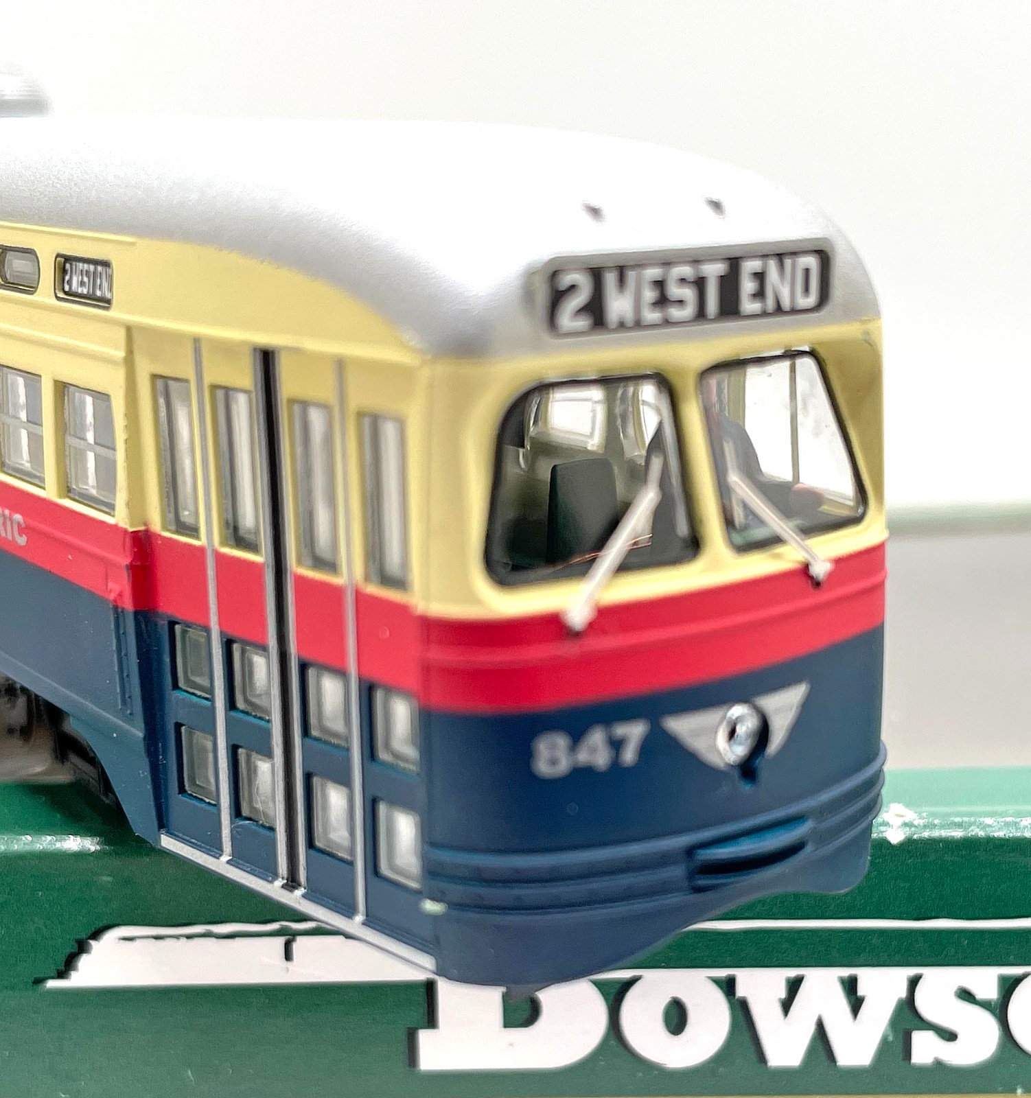 HO BOWSER 12682 PCC STREETCAR BIRMINGHAM ELECTRIC BEC # 847 SOUND TSUNAMI