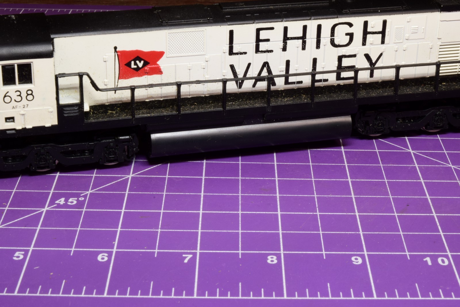 TrkRdy True CO-CO setup – Lehigh Valley ALCO Century 628 Diesel Locomotive, GWC