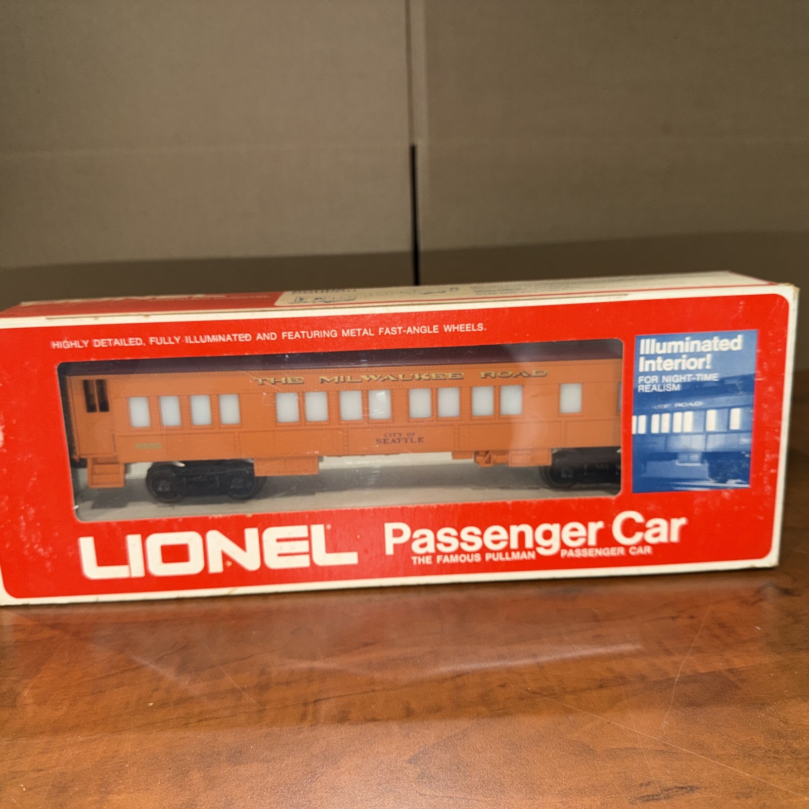 VTG Lionel 6-9505 Milwaukee Road CITY OF SEATTLE PASSENGER CAR 0 Gauge NEW INBOX