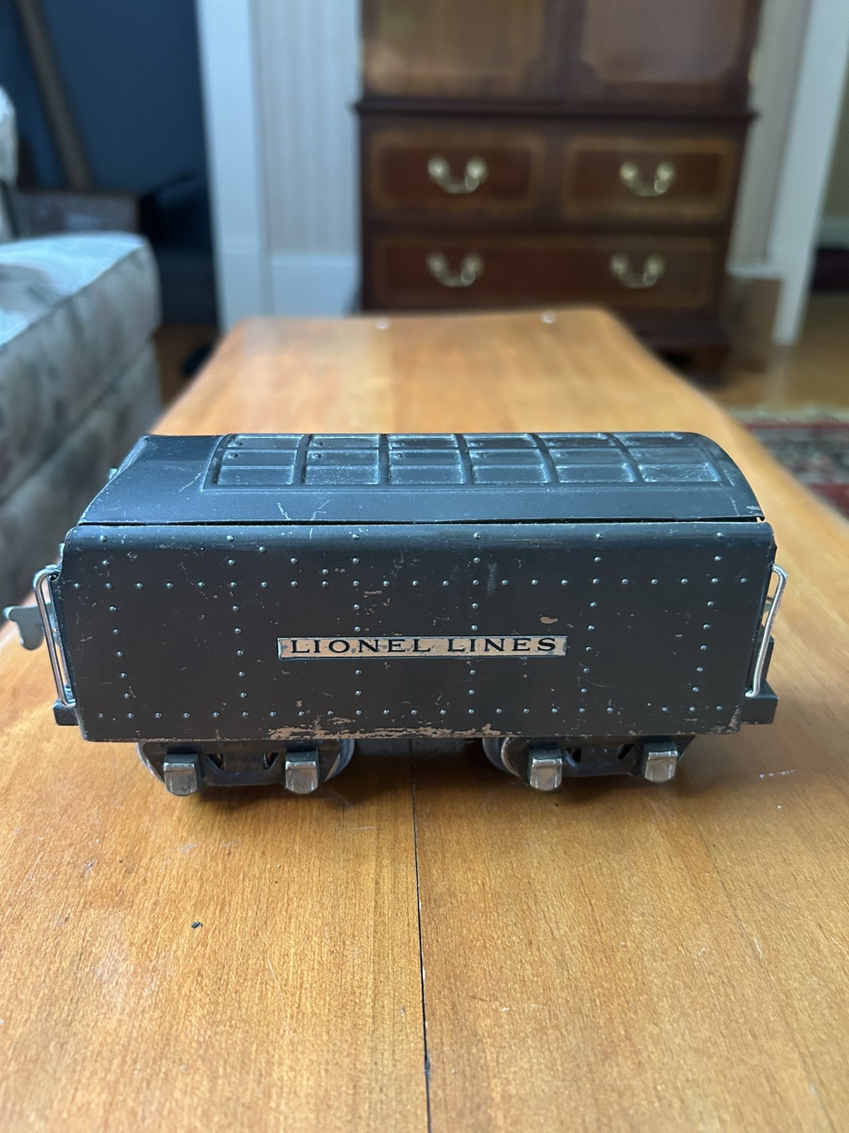 Lionel Prewar 249E 2-4-2 Steam Locomotive w/ 265W Whistle Tender Gunmetal (1937)