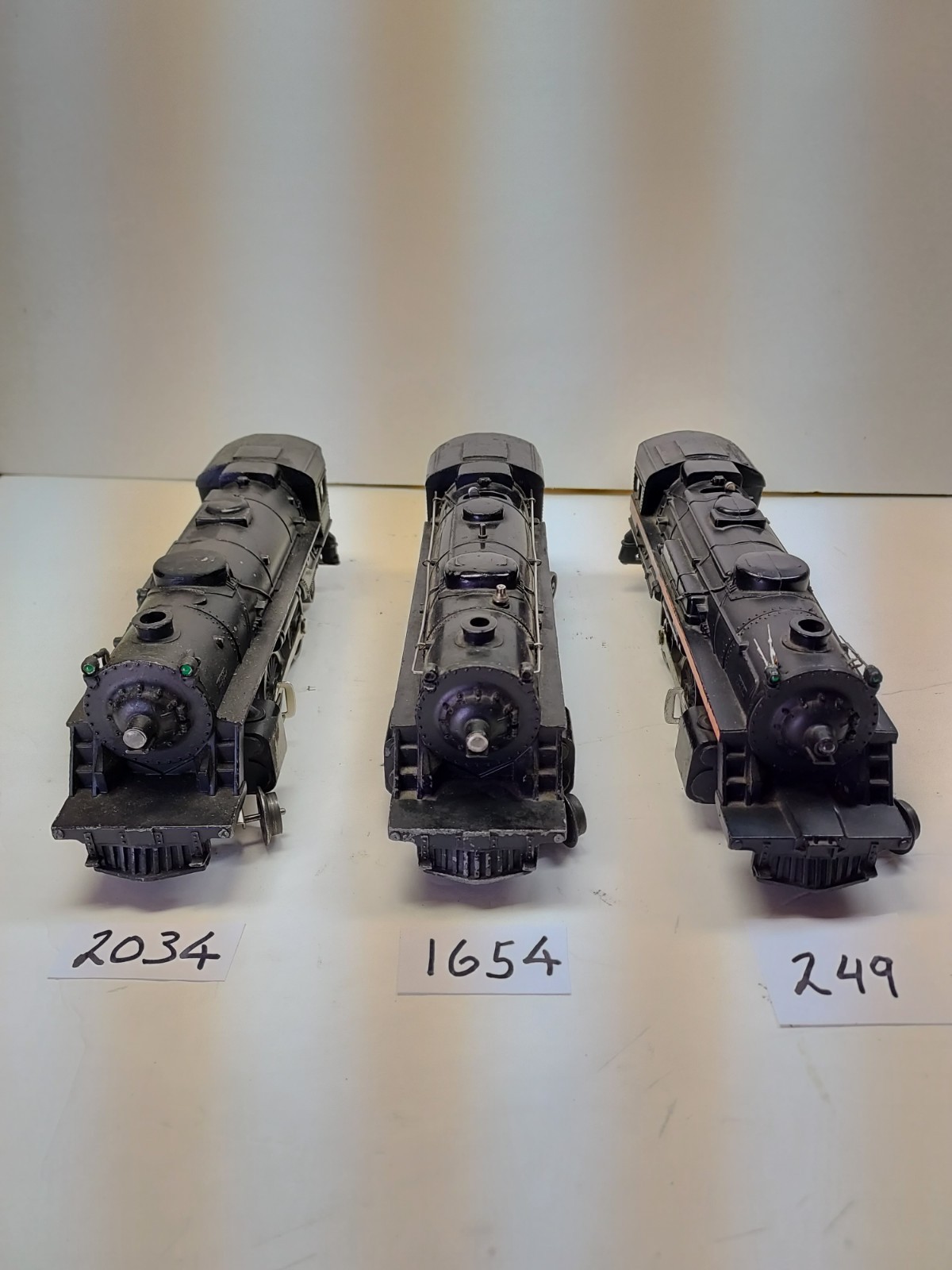 Vintage Postwar Lot Lionel 1654, 2034, 249 steam Locomotives
