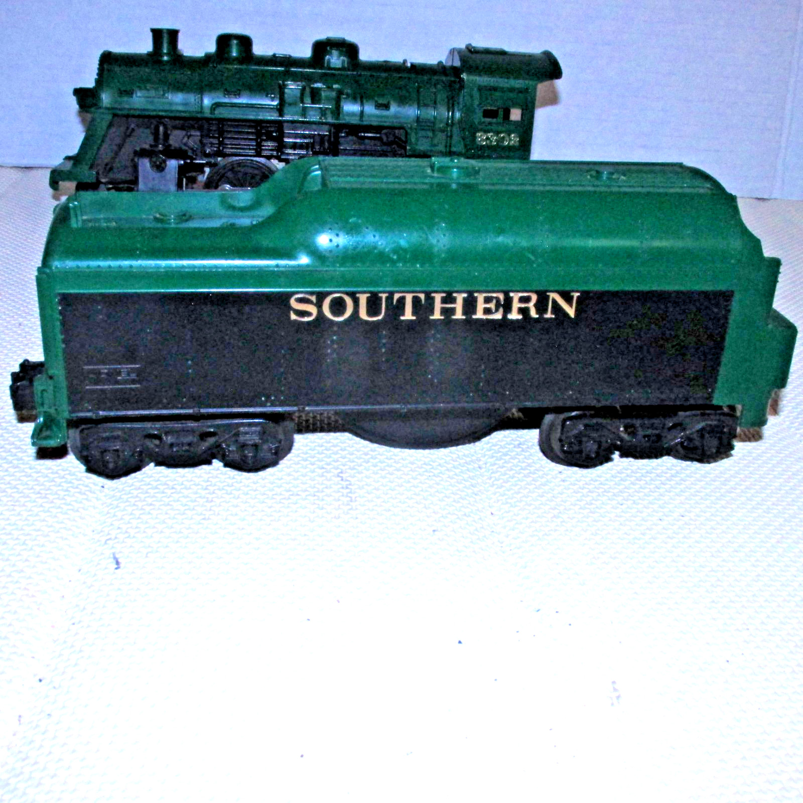 O O27 Lionel 8302 Green 2-4-0 & Southern Coal Rattle Tender Lights USA