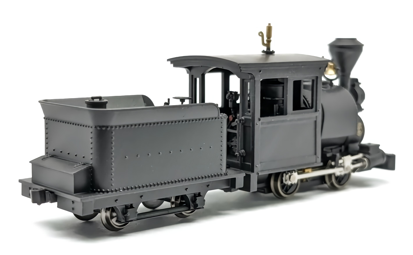 HOn3 Scale Toma 0-4-0 H.K. Porter Steam Locomotive w/Tender Kit Fluted Engine