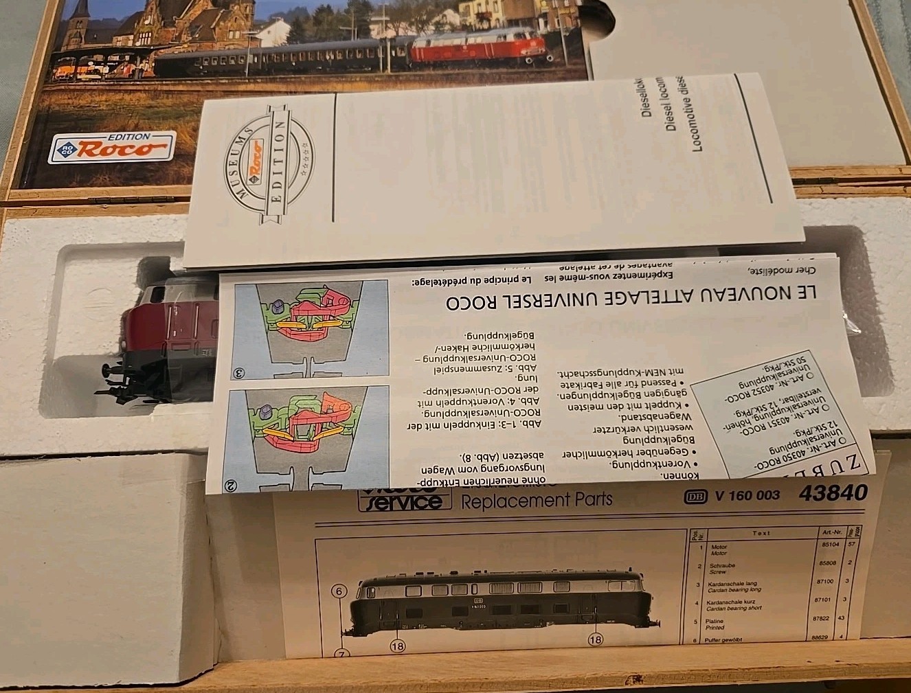 Roco 43840 HO Museumsedition Diesellok V 160 003