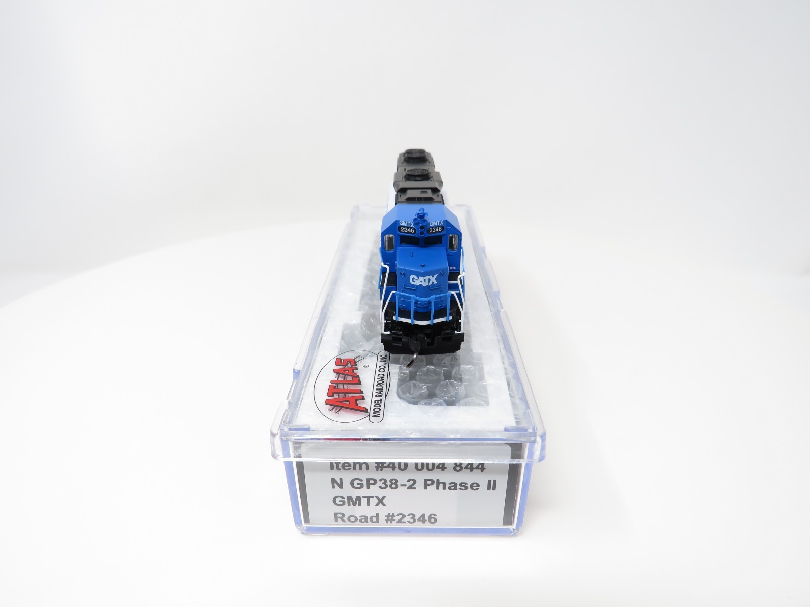 Atlas N 40004844 DCC ESU LokSound GATX Leasing GMTX EMD GP38-2 Phase II Diesel