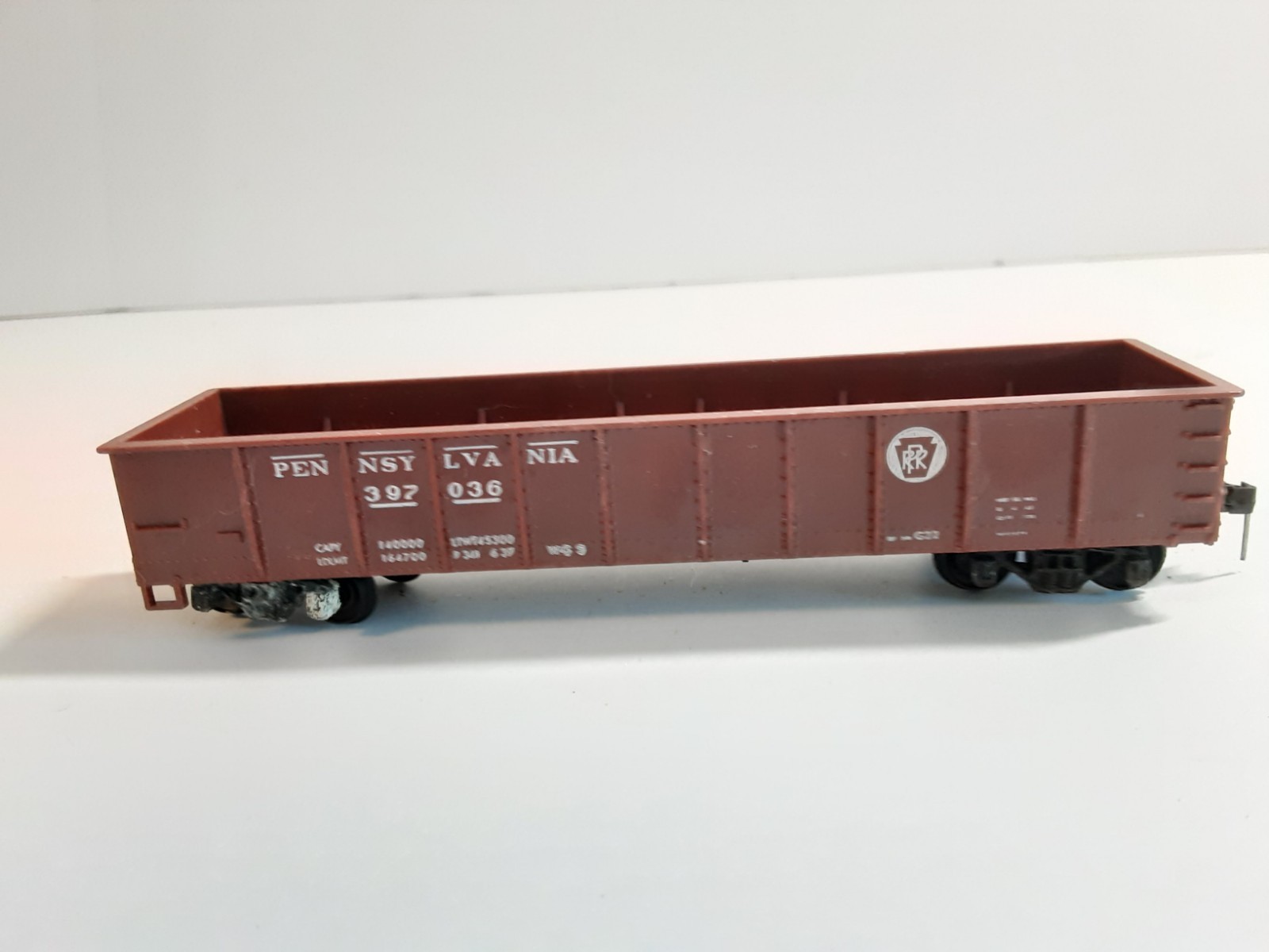 Vtg Lot Of 6 Box Cars, Tanker Cars, Flat Cars, Gondola See Description (2)