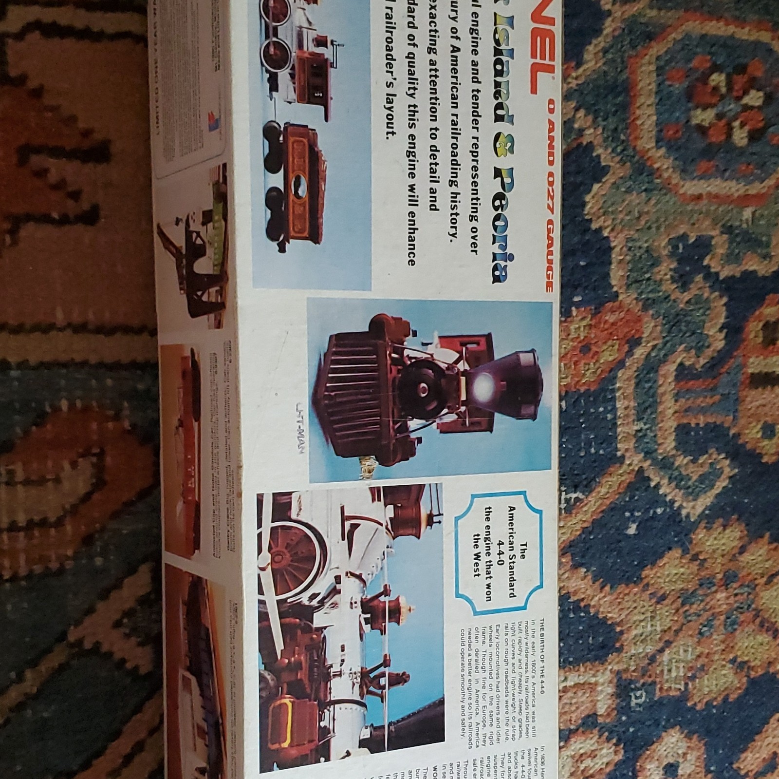 Lionel O American New in box 4-4-0 Rock Island & Peoria Loco & Tender 6-8004