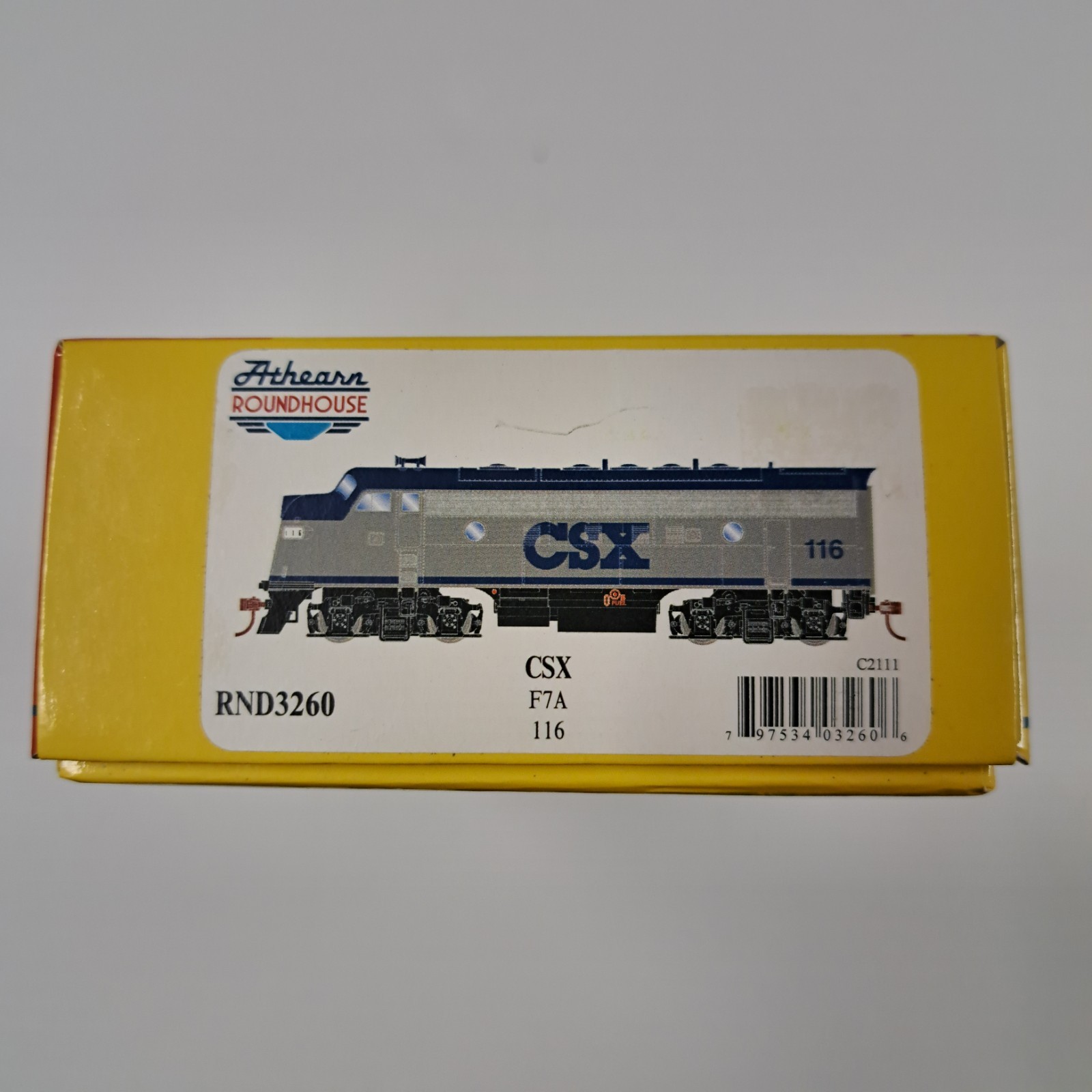 Athearn Roundhouse RND3260 HO Scale CSX F7A with road#116 DC new in box!