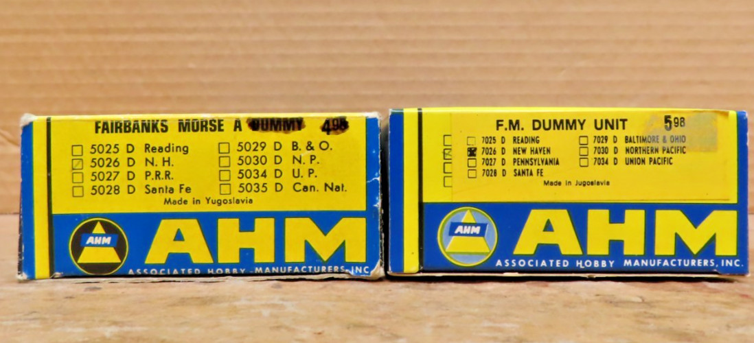 AHM 5026 7026 HO NH FM C-Liner Locomotives A&B Units Boxed 1970s Exc LNIB