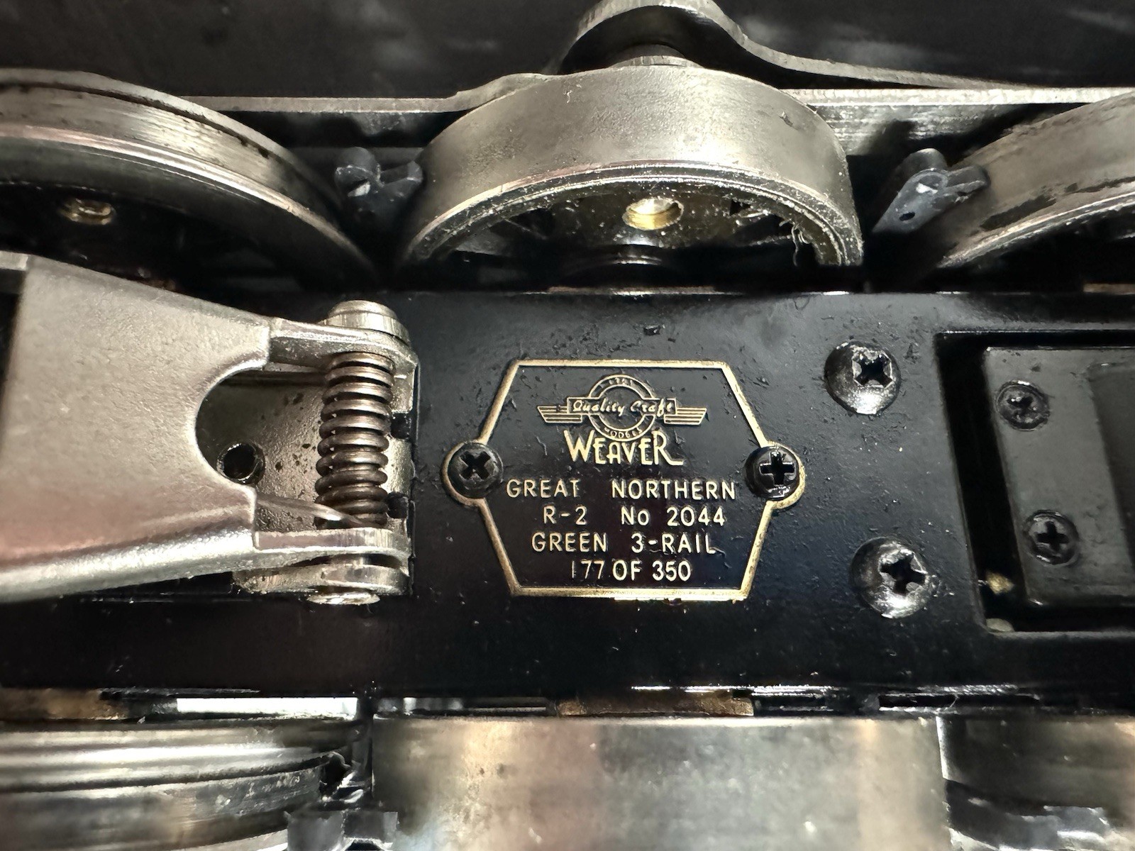 Weaver Great Northern Brass R-2 2-8-8-2 Steam Locomotive and Tender 177 Of 350