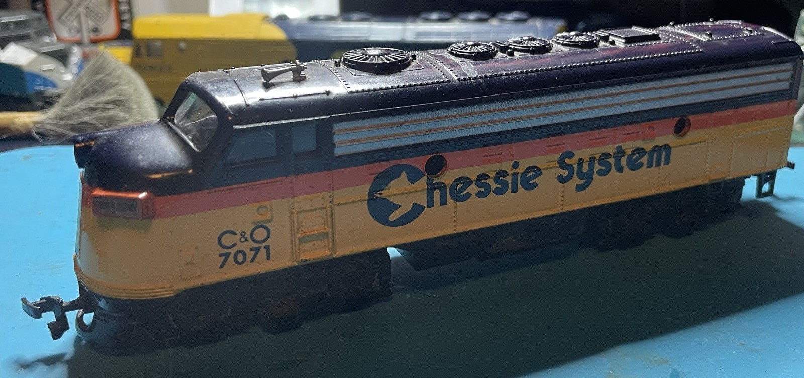 Bachmann Chessie System C&O #7071 F7 Locomotive Engine Diesel Serviced Lot 666