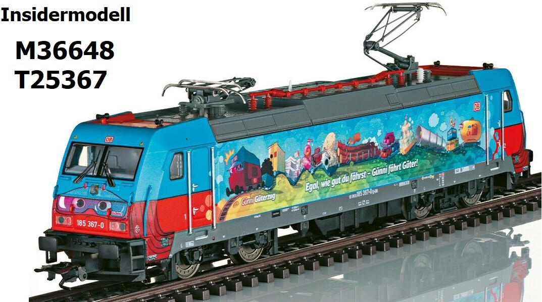 Trix 25367 Electric Locomotive BR 185 Günni Ep VI Sound New OVP 1:87