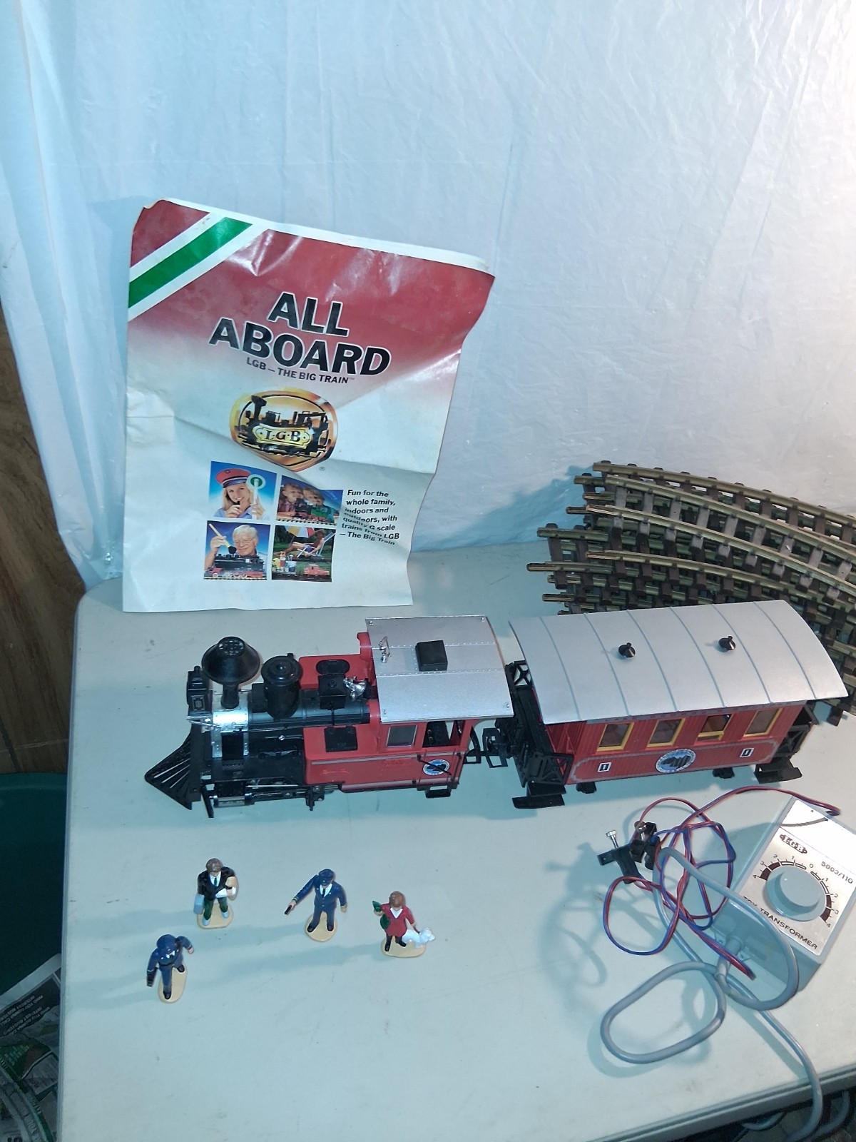 Lehmann LGB West Germany Made Train, Tracks, Book And Figures.