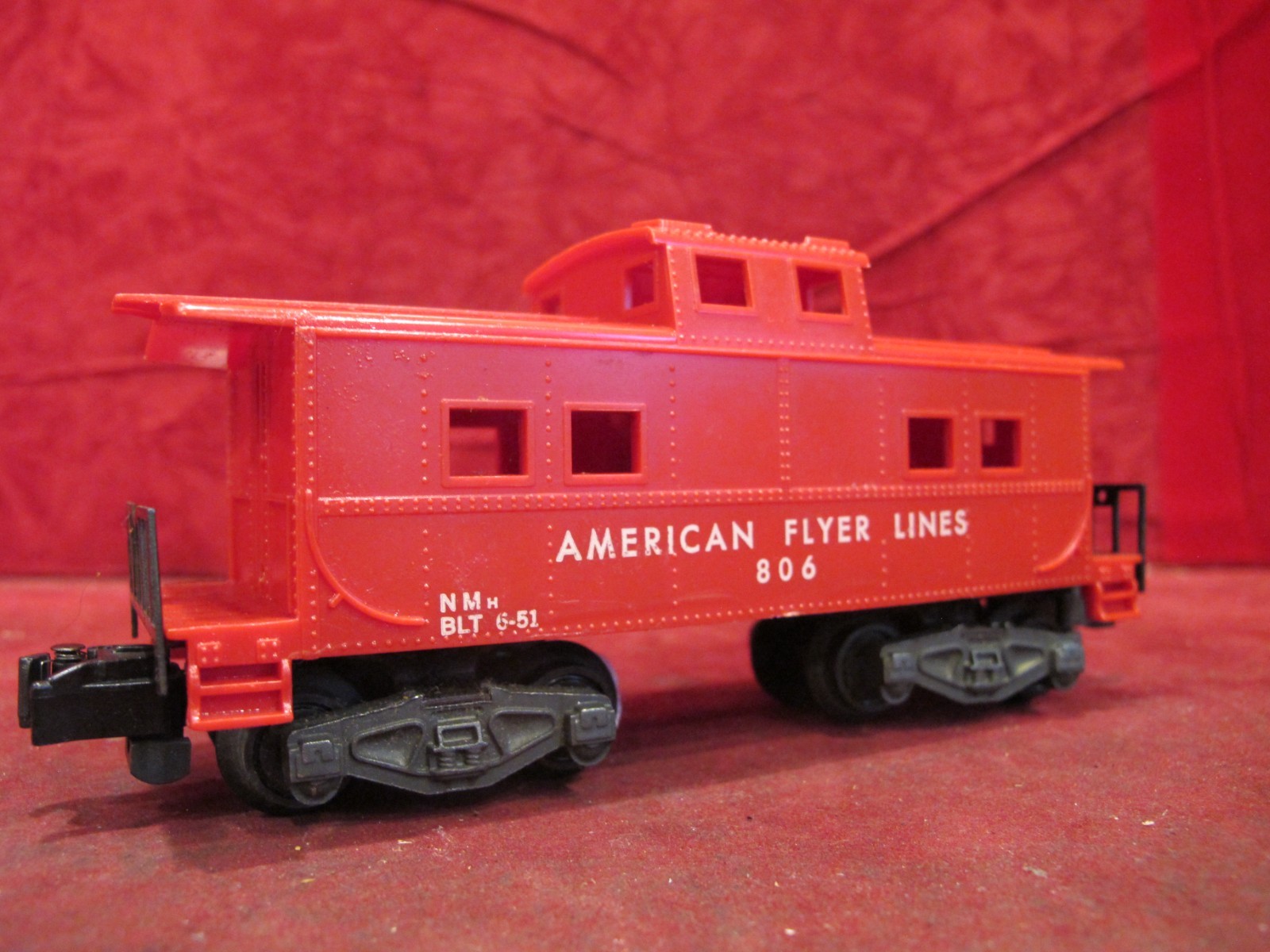 GILBERT American Flyer Lines 806 CABOOSE S Gauge Made in USA 1956