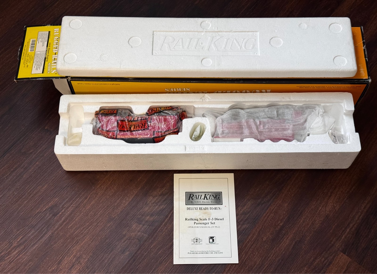 M.T.H. RailKing 4-6-0 Steam Engine &Tender Christmas Express O Gauge #30-4207-1E