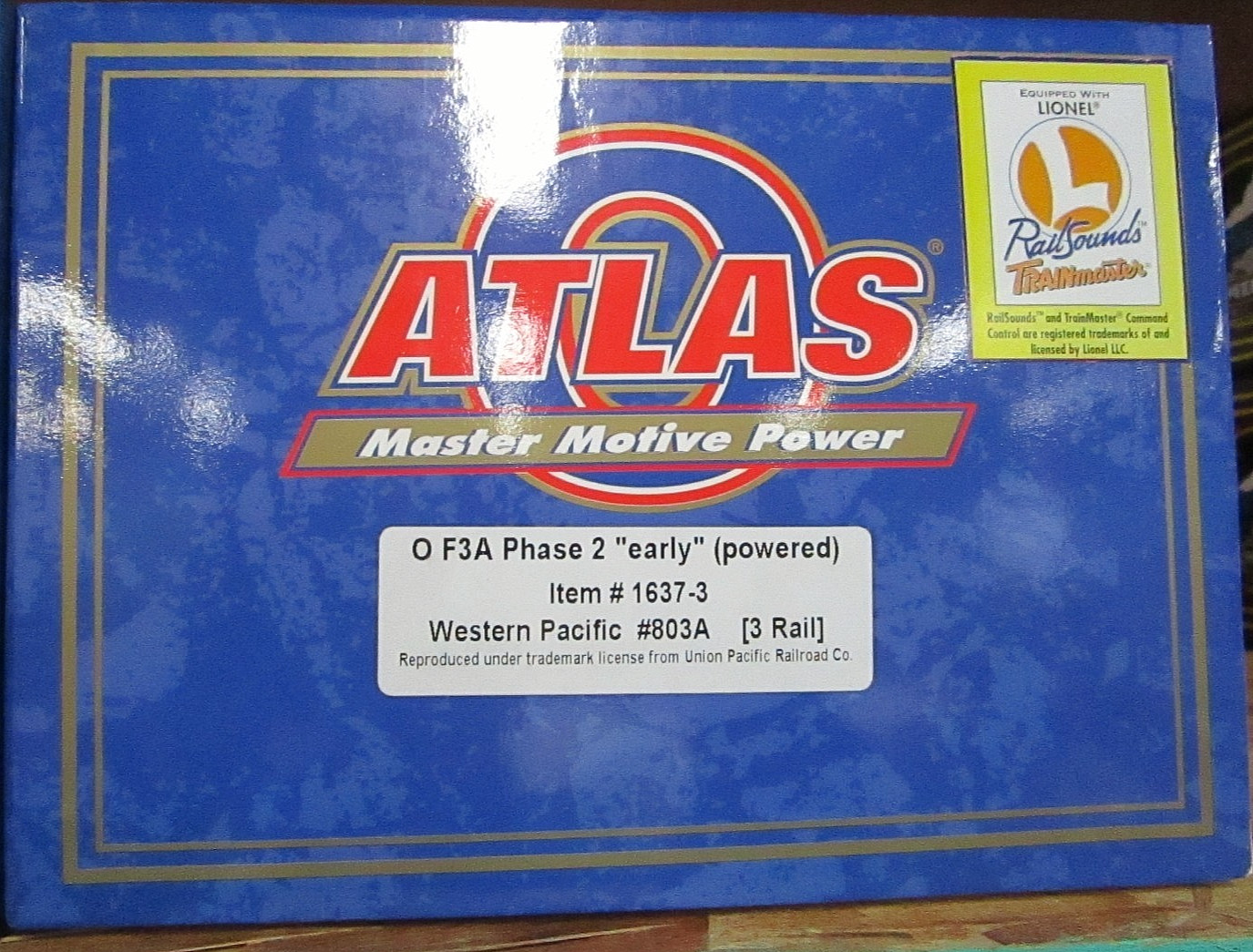 Atlas O 3 rail F3 PH2 ‘early’ ABBA Set Western Pacific ALL POWERED PS2 #803..LN