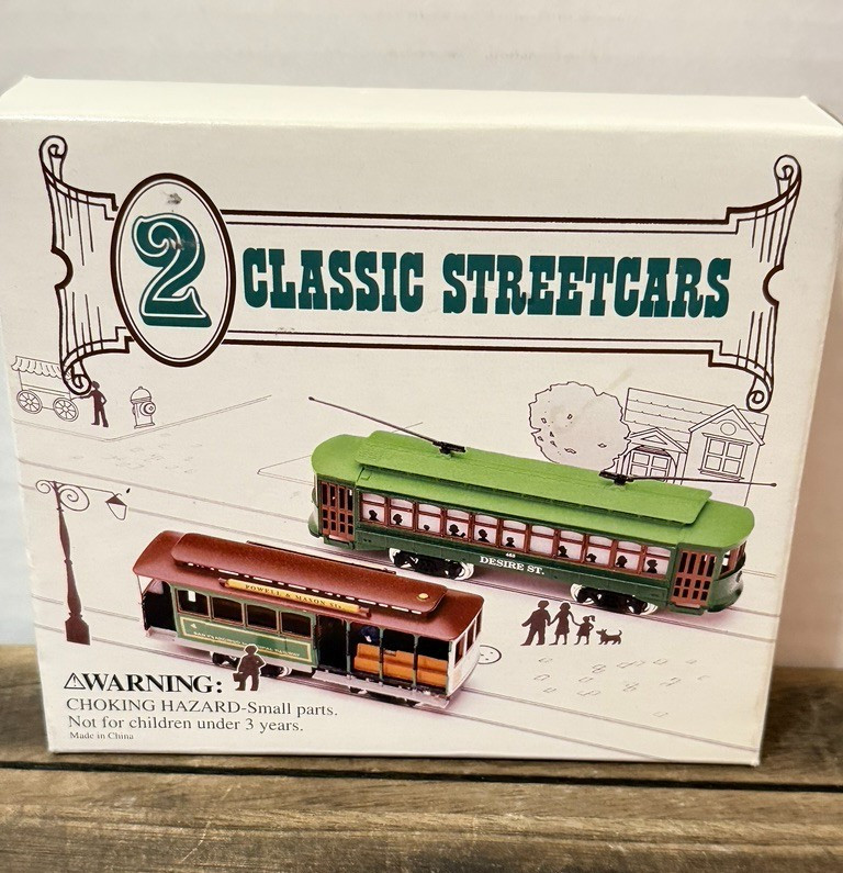 Unbranded 2 Classic Streetcars Set Powell & Mason + Desire St Die-Cast Models