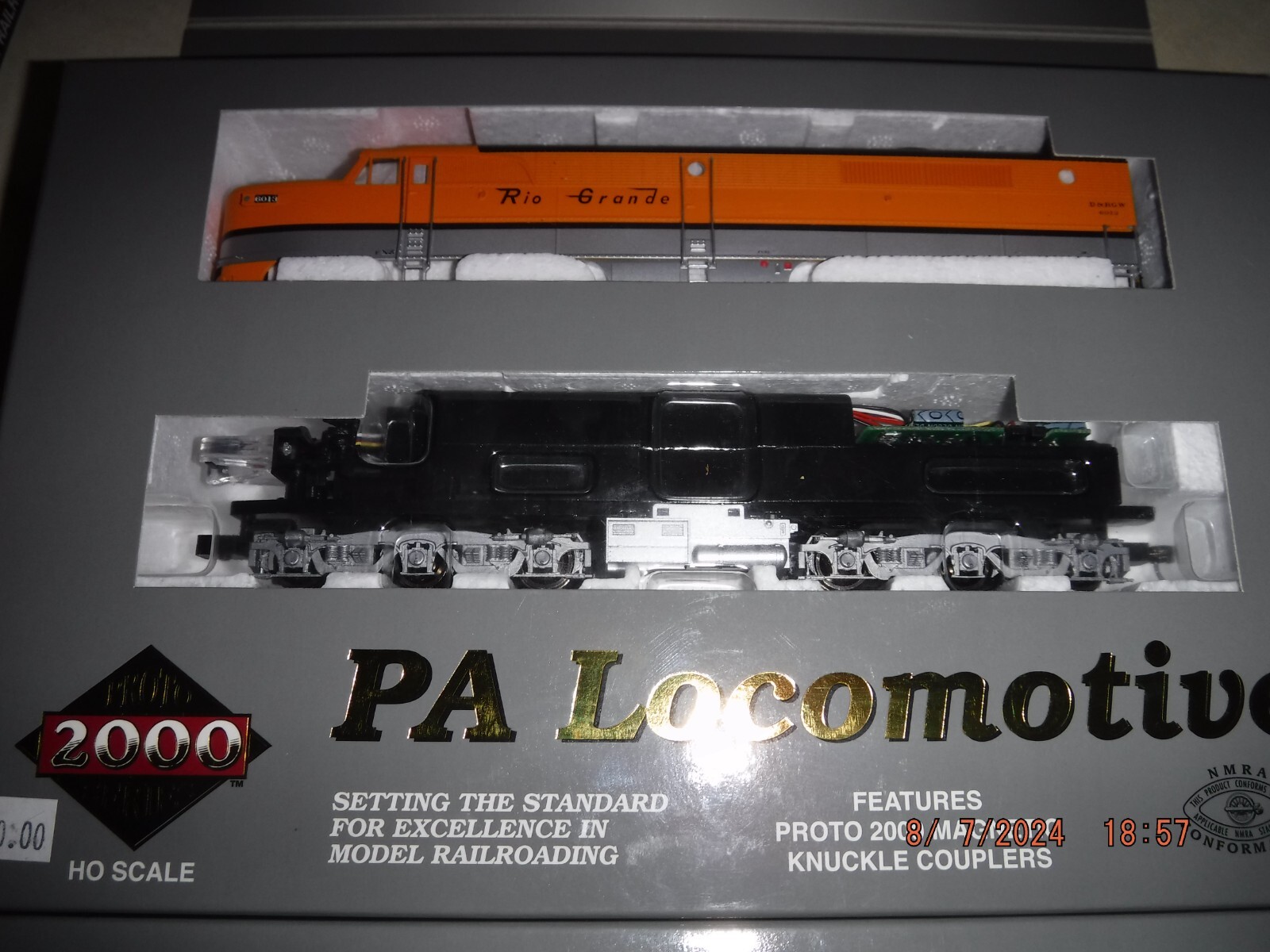 PROTO 2000 LIMITED EDITION HO RIO GRANDE (D&RGW) PA & PB LOCOMOTIVE SET – NEW!