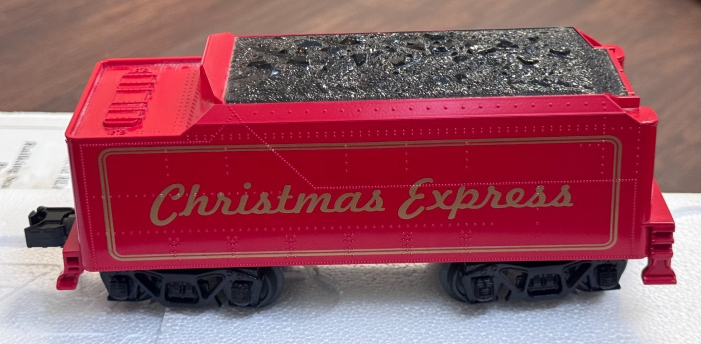 M.T.H. RailKing 4-6-0 Steam Engine &Tender Christmas Express O Gauge #30-4207-1E