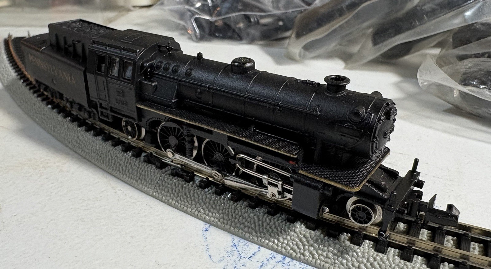 Arnold Rapido N Scale Pennsylvania Steam Locomotive w/ Tender #0223 S