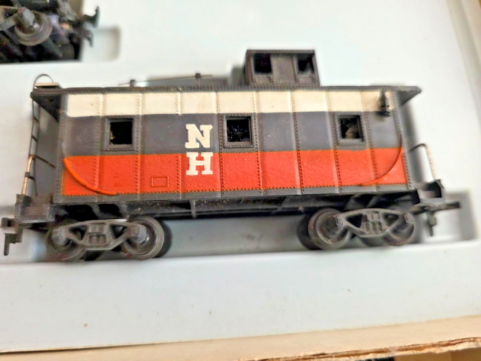 Vintage MARX #64545 HO TRAIN SET NEW HAVEN DIESEL ORIGINAL BOX NO TRANSFORMER
