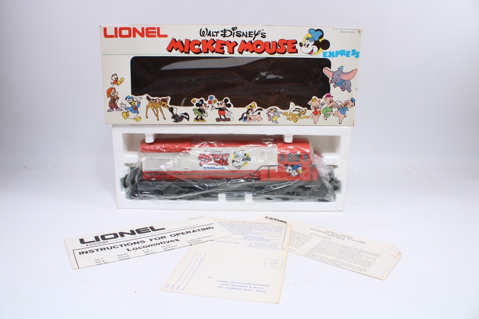 Lionel 6-8773 U-36B Locomotive Walt Disney’s Mickey Mouse Express #8773
