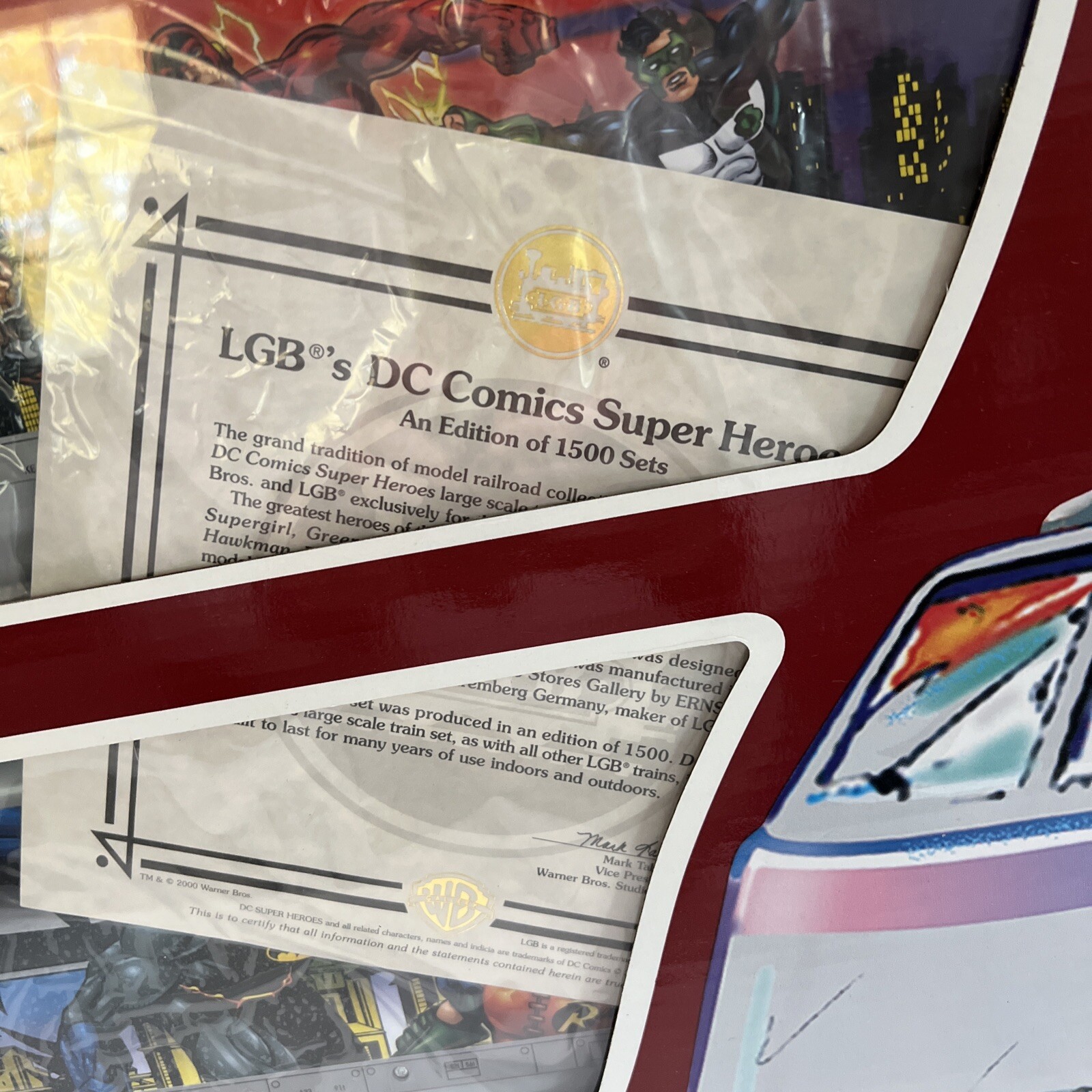 LGB’s SUPER HEROES DC COMICS Lehmann Toy Train #92950 Germany New In Box