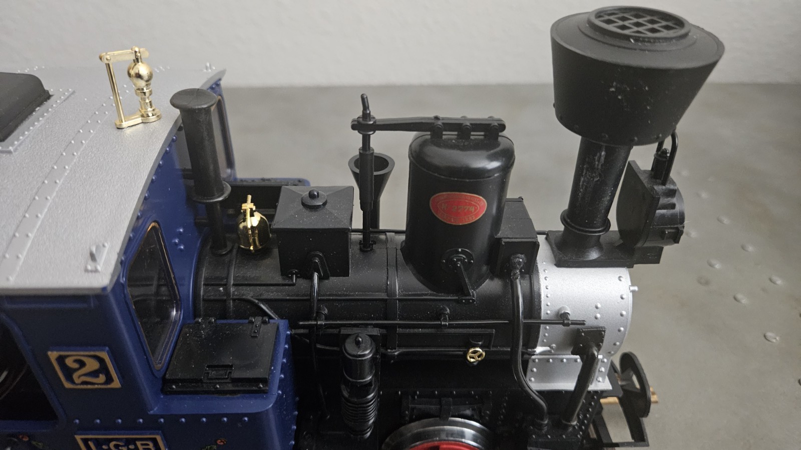 LGB LEHMANN 24201 CHRISTMAS SANTA CLAUS BLUE 0-4-0 STEAM ENGINE EXTREMELY RARE