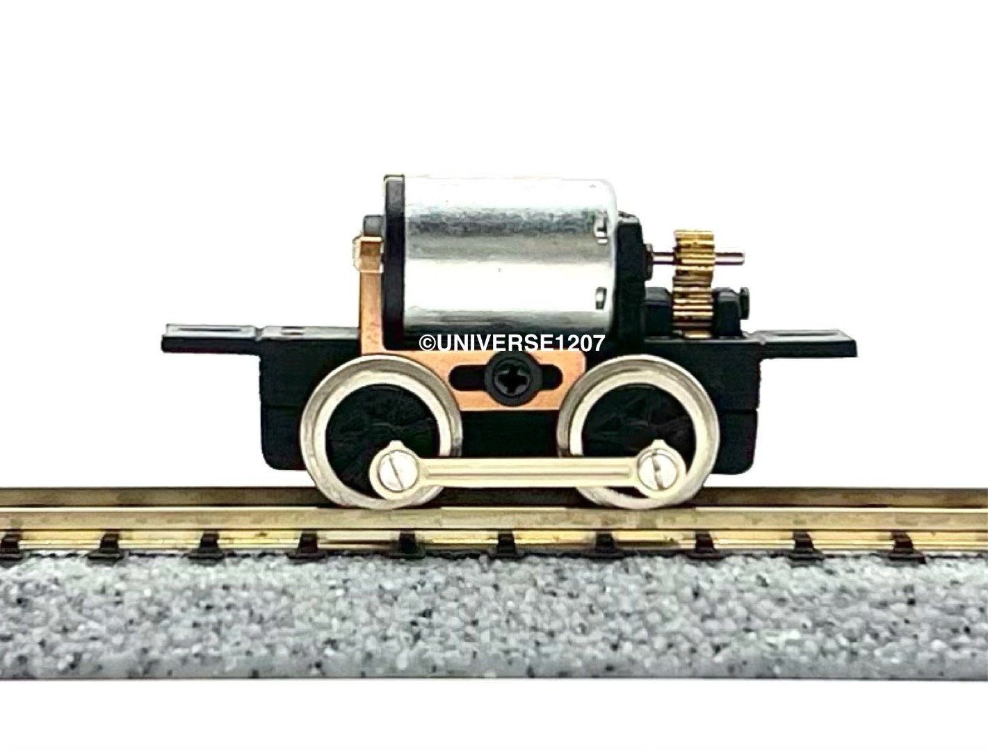 N/HOn30/HOe/009 Gauge 0-4-0 Rod-Driven Locomotive Power Drive Chassis 14mm/7mm