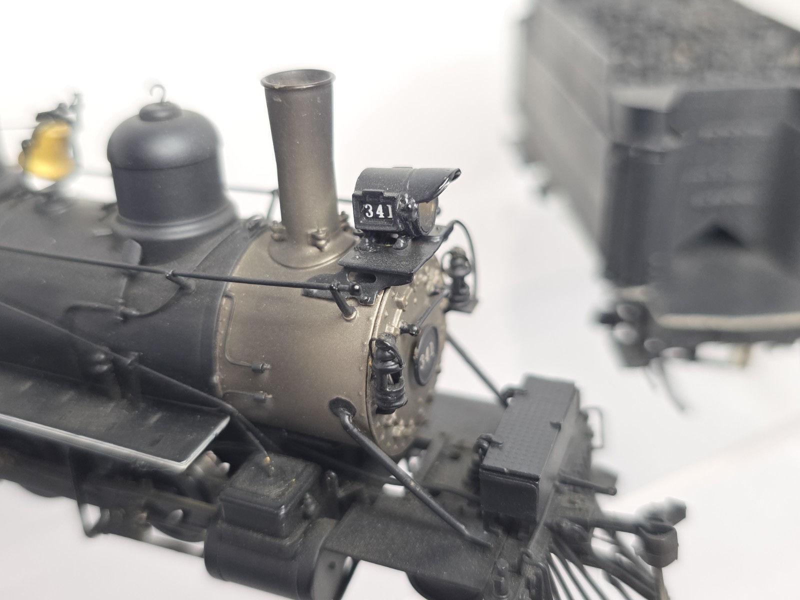 Milestone Models Sn3 Brass PBL RGS C-19 D&RGW 341 2-8-0 Steam Foreground #20/20