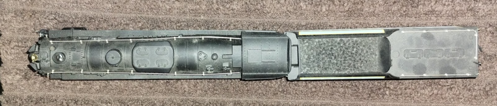 AHM HO 2-8-4 American Railroads, Berkshire Used No Box Has Sound Syst In Tender