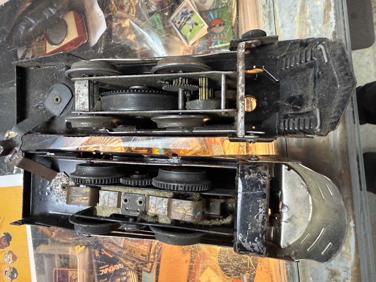 2x 1950’s 1940s Marx Black Locomotive O Gauge – Vintage Engine Train