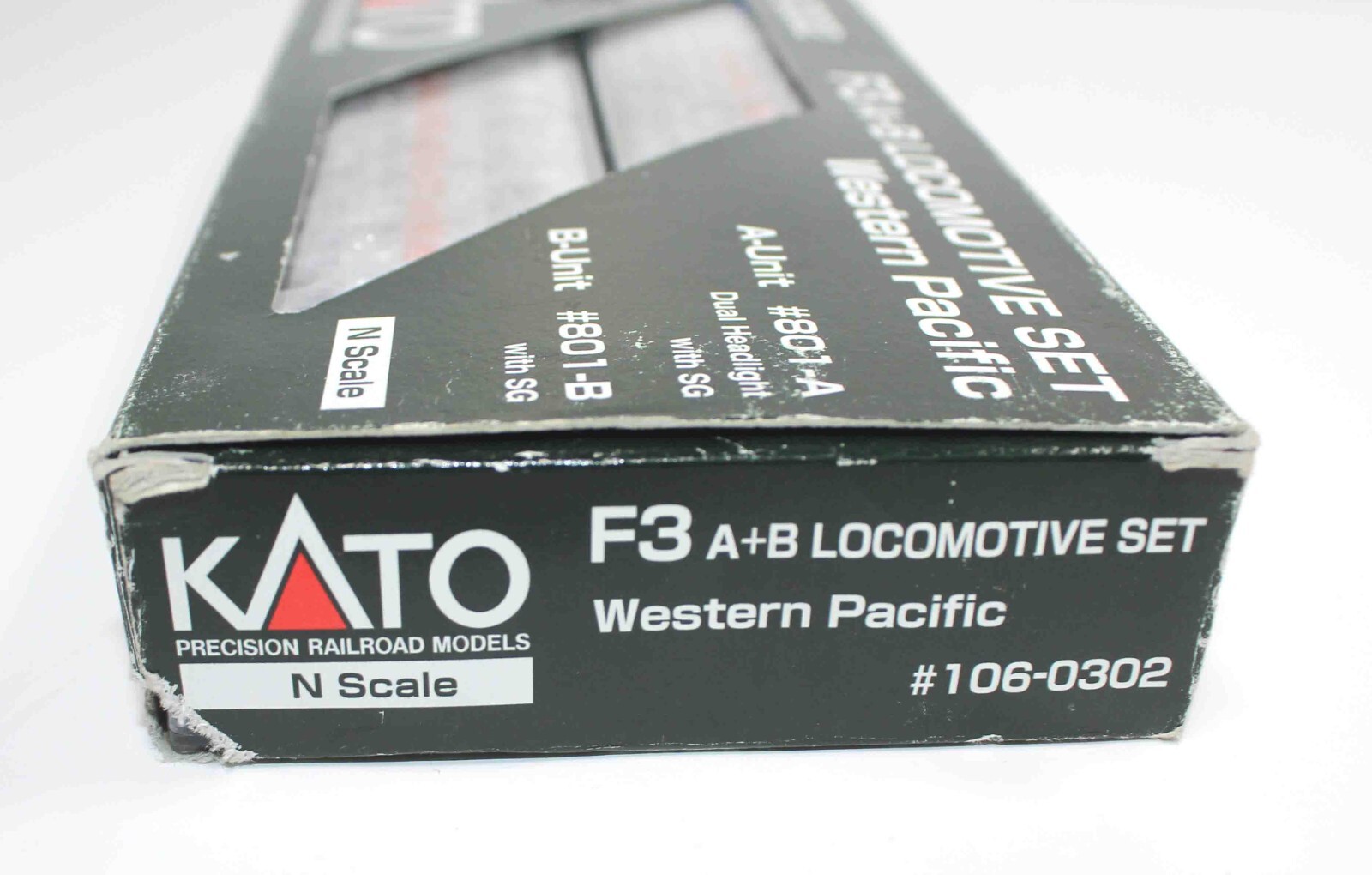 N Scale Kato 106-0302 F3A/B Diesel Locomotive Western Pacific #801A & #801B Set