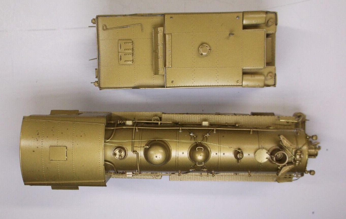 HO Sunset Models brass SP D-1 2-10-0 steam engine in original box (lot BB443)