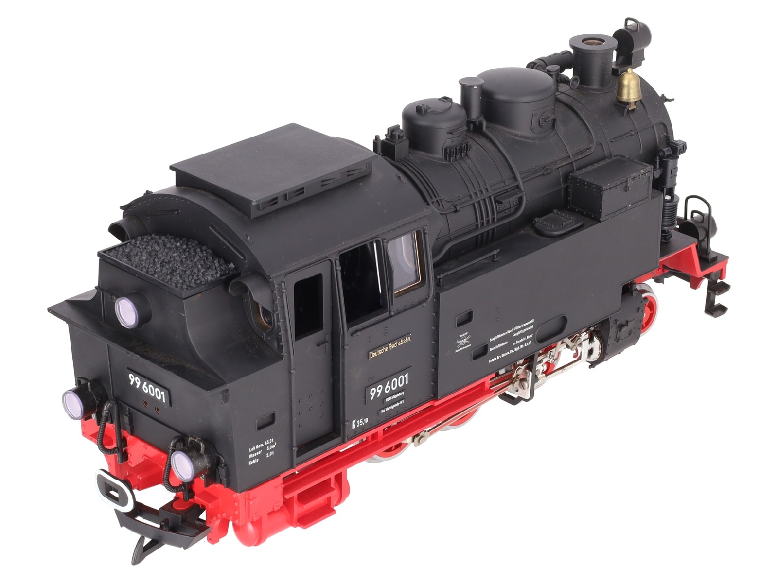 LGB 2080S G Scale 2-6-2 Powered Tank Steam Locomotive w/Sound #99 6001 EX/Box