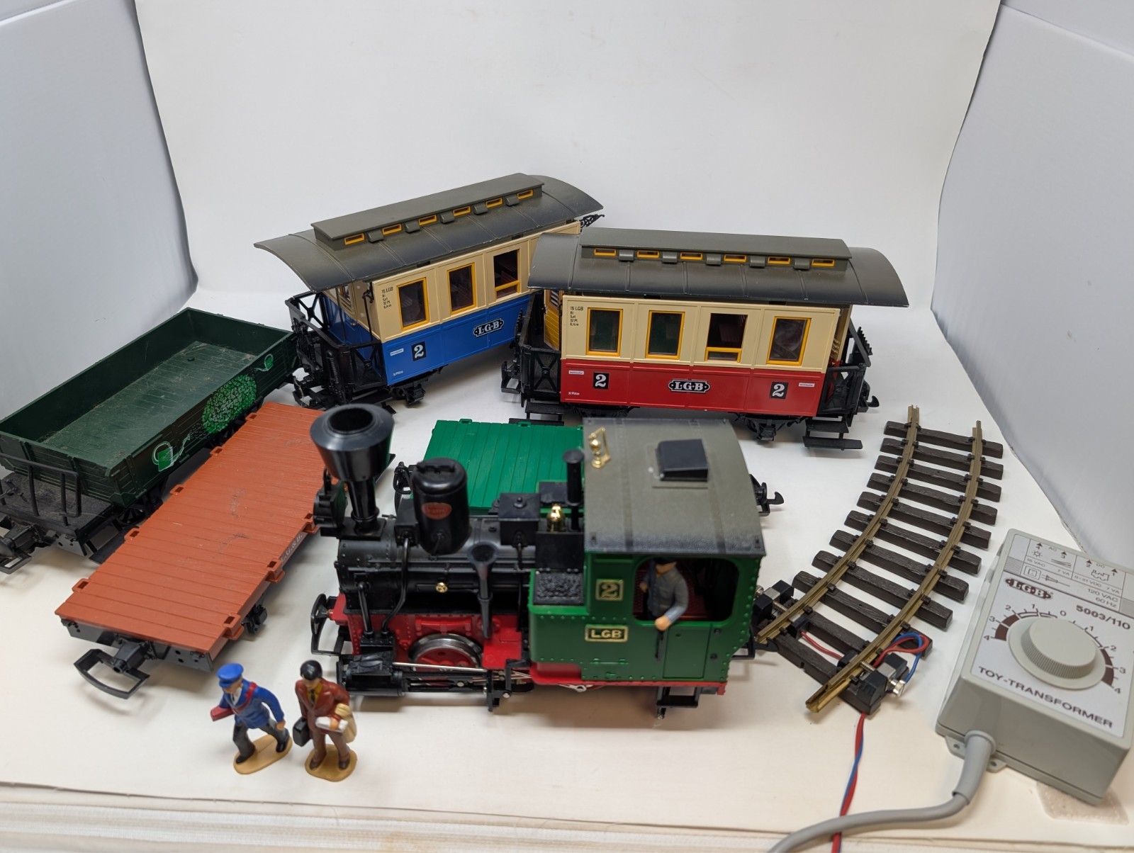 LGB G Scale 2020 Vintage Locomotive Engine 2774 #2 PLUS 5 ADD’L CARS