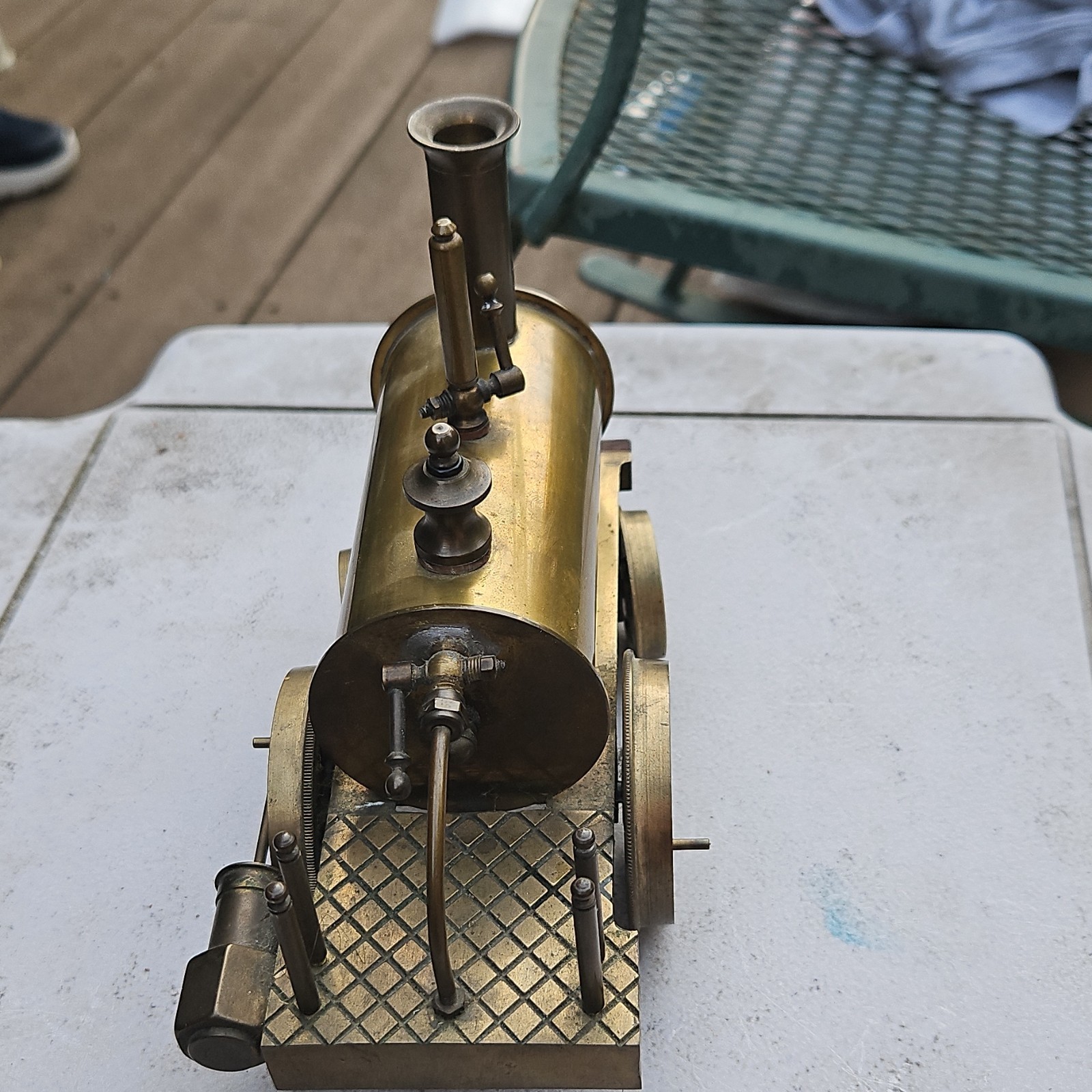 Steam Locomotive Brass Analog Unlettered