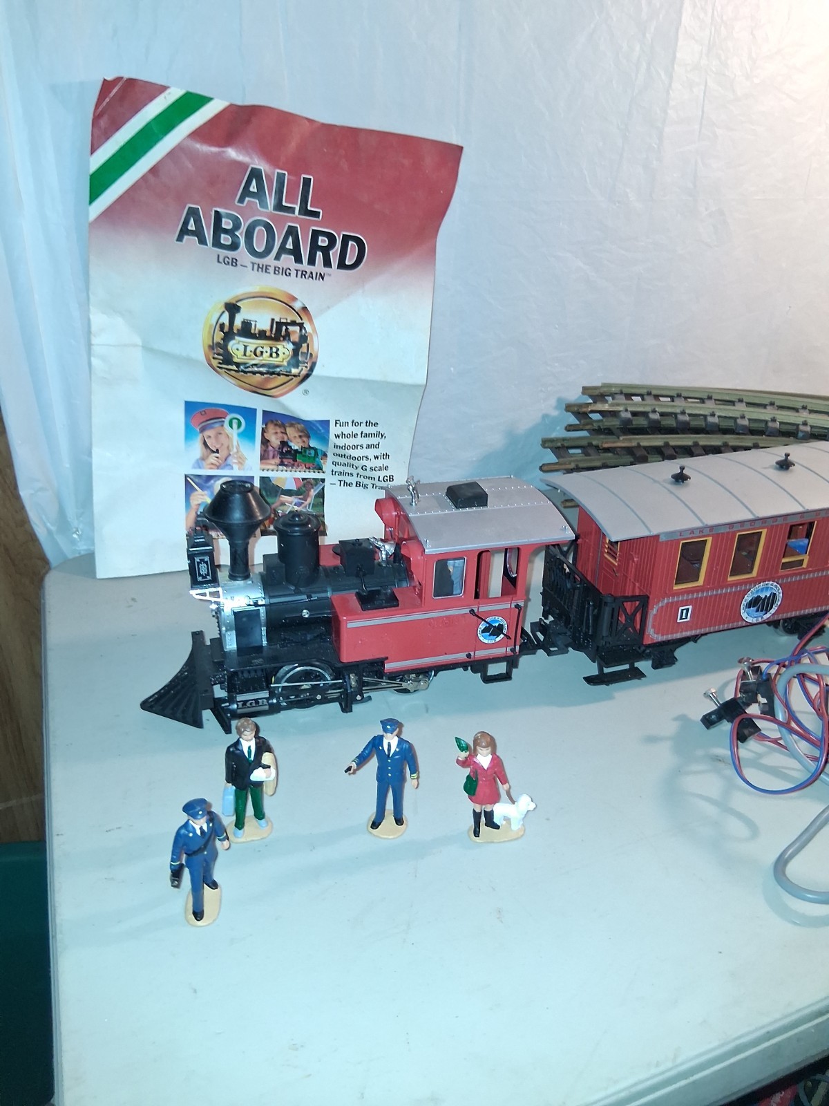 Lehmann LGB West Germany Made Train, Tracks, Book And Figures.