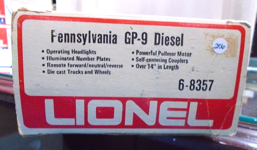 Lionel #6-8357 Pennsylvania GP-9 Diesel Locomotive #8357