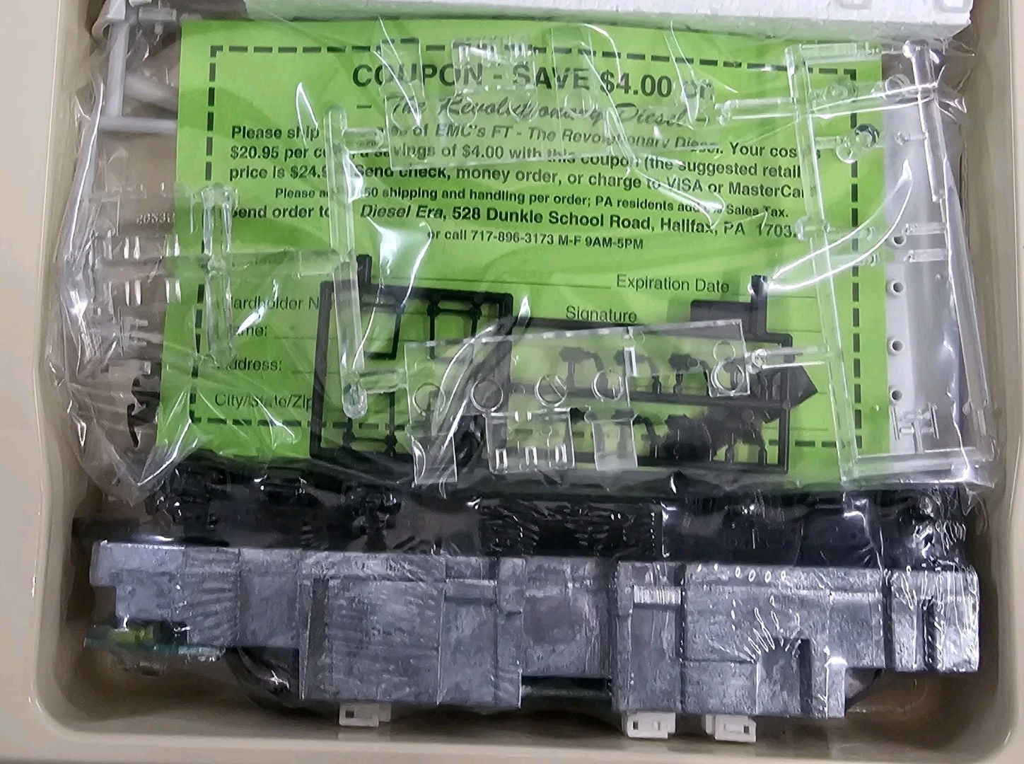Stewart Hobbies EMD FTA/FTB Powered/Dummy Set Undecorated #5000/5004 NIB