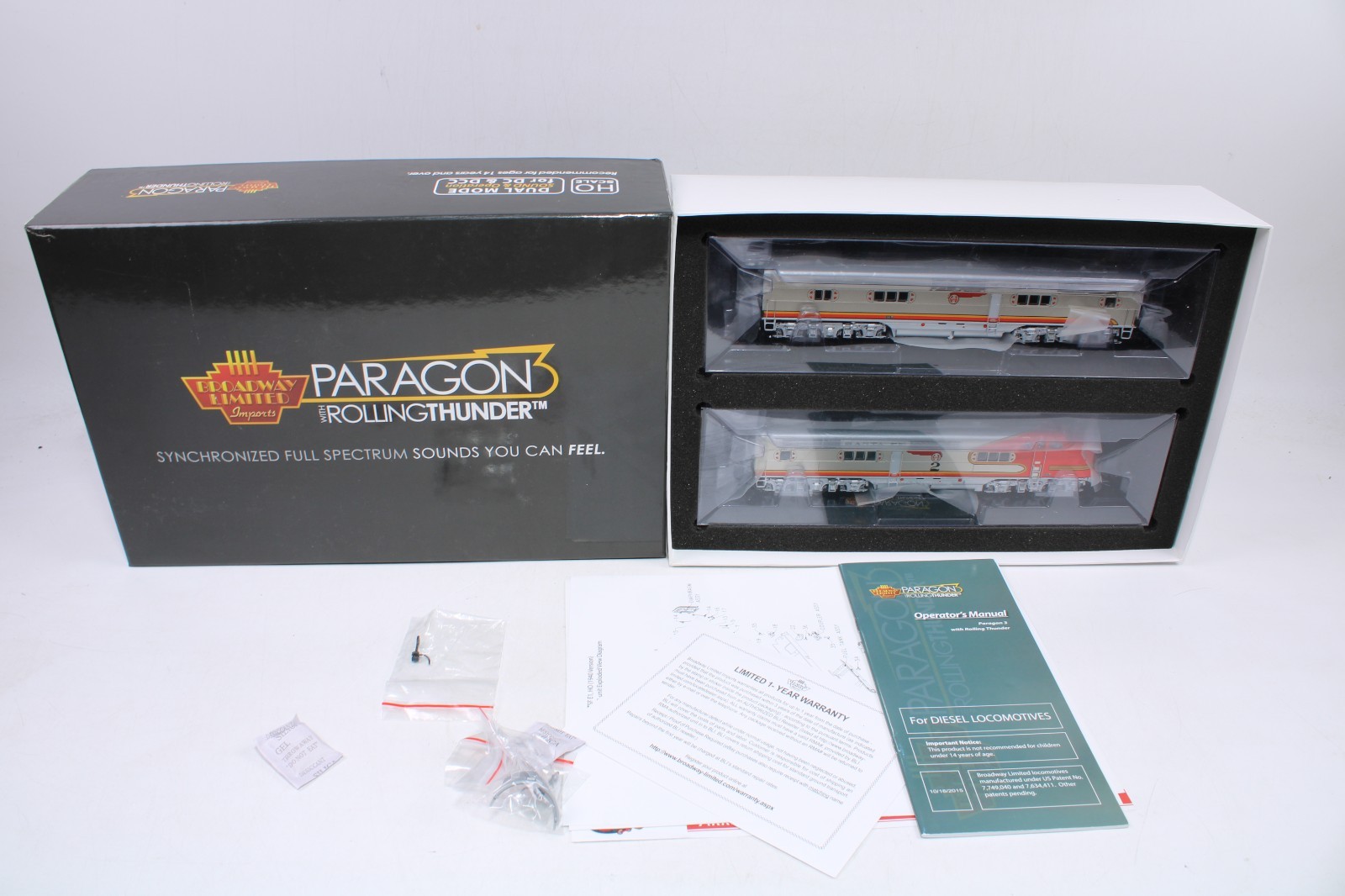 Broadway Limited 4530 HO ATSF E1 A/B Set #2L #2A Paragon3 Sound DCC DC