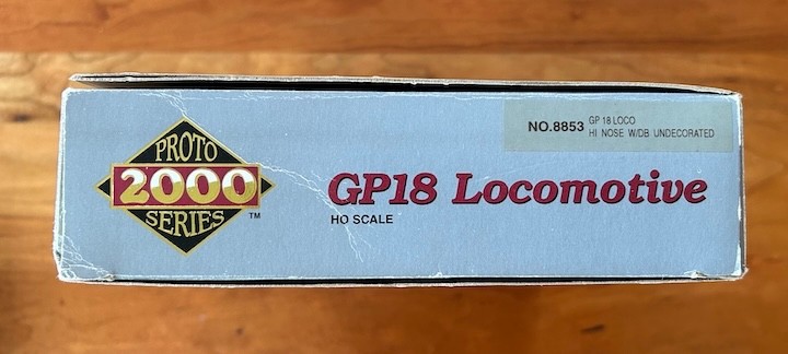 HO Scale EMD GP18 Boston and Maine Locomotive #1750, Life-Like Proto 2000 Series