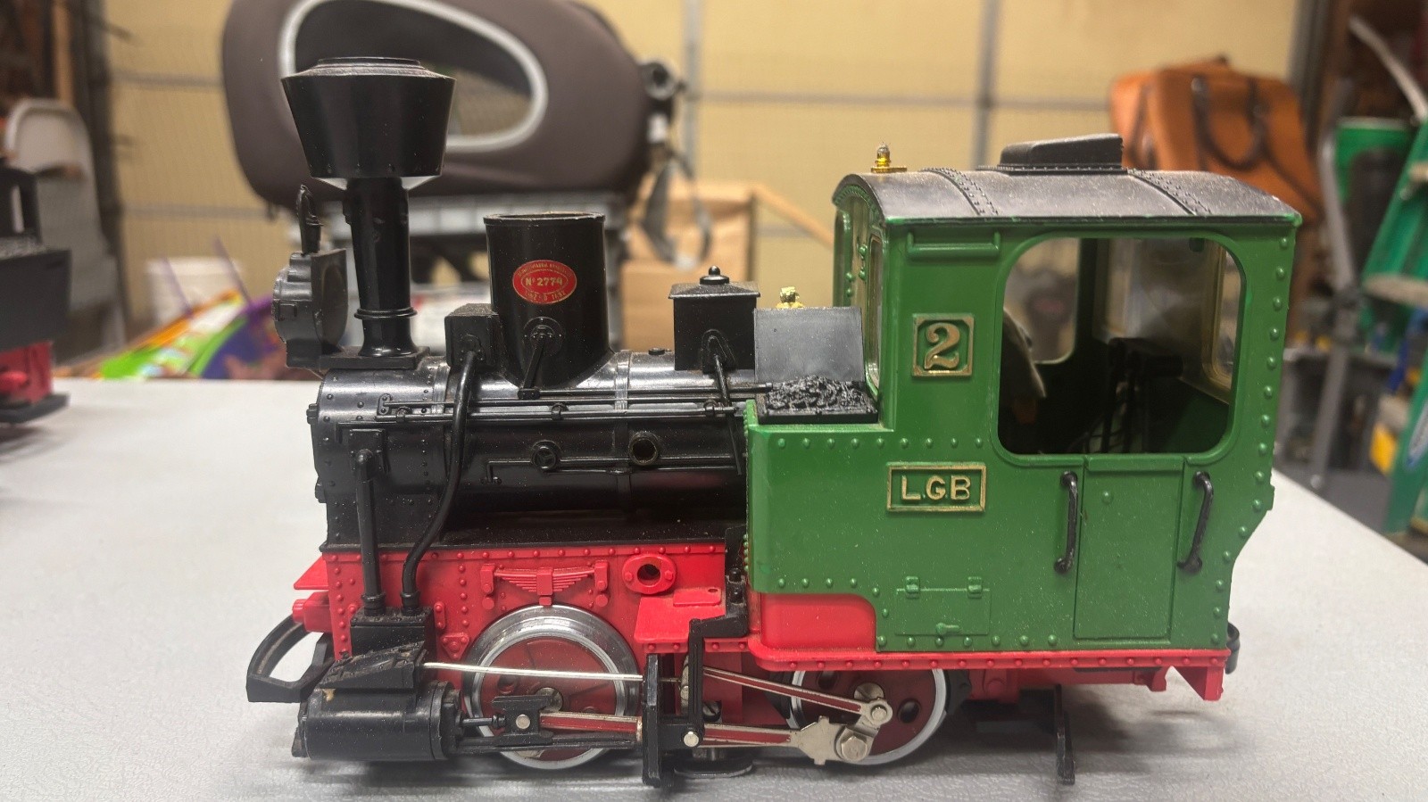 LGB Stainz G Scale 0-4-0 Steam Locomotive No.2 Green Black Red 2774