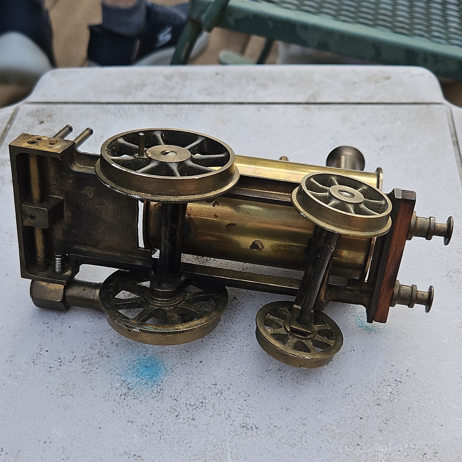Steam Locomotive Brass Analog Unlettered