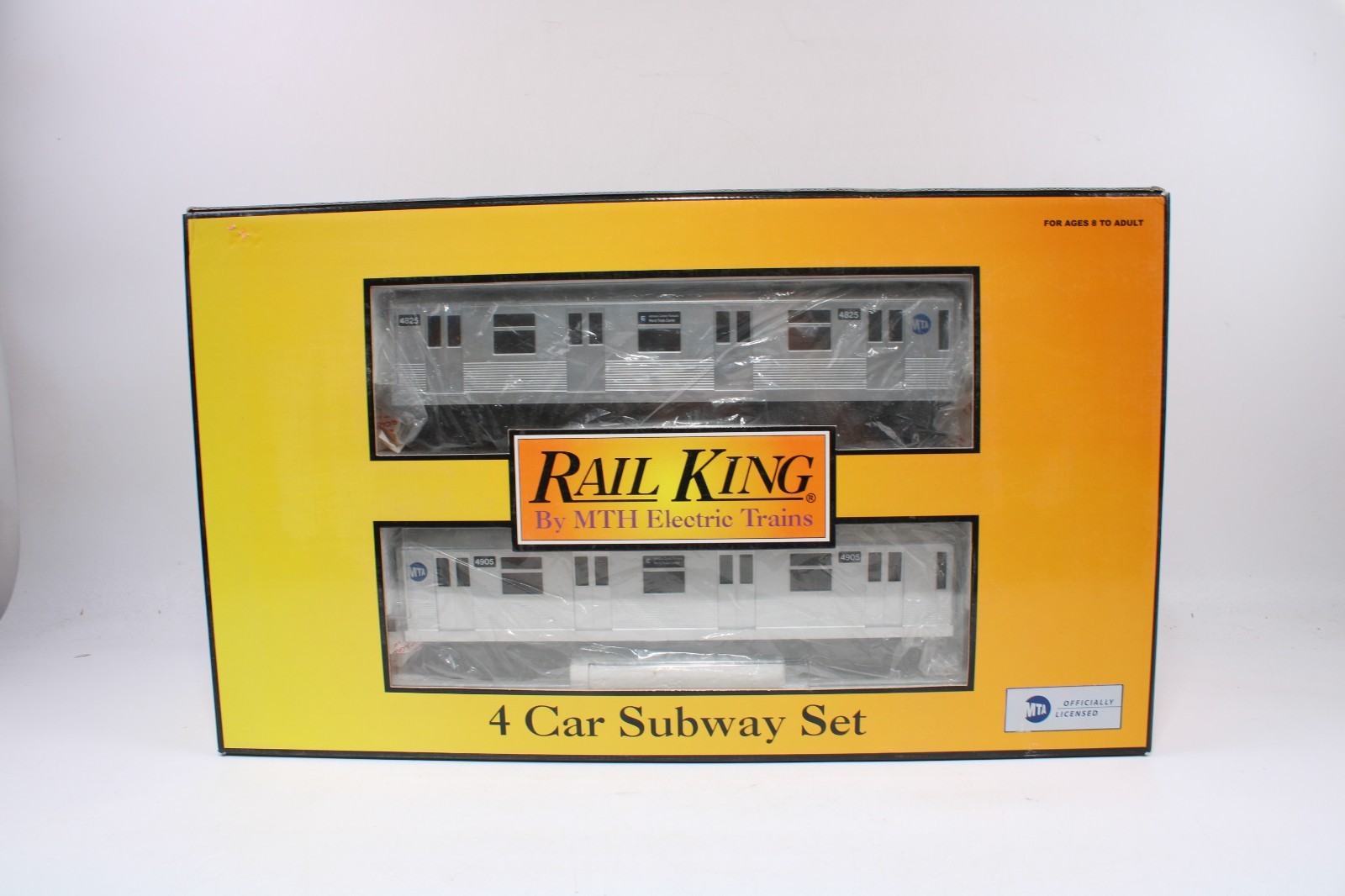 MTH 30-2162-0 O Gauge 4-Car Subway Set MTA Silver w/Horn