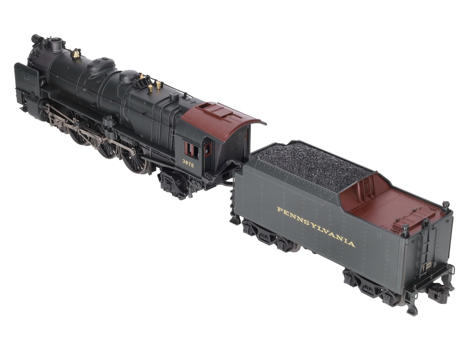 K-Line K3380-3876CC O Gauge PRR K4s Steam Locomotive & Tender #3876 w/TMCC/Box